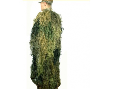 【翔準軍品AOG】【麻繩披風偽裝服】 漆彈 偽裝網 /吉利服/賞鳥/cs生存遊戲/部隊用/拍戲/道具/狙擊手/迷彩服G4005B