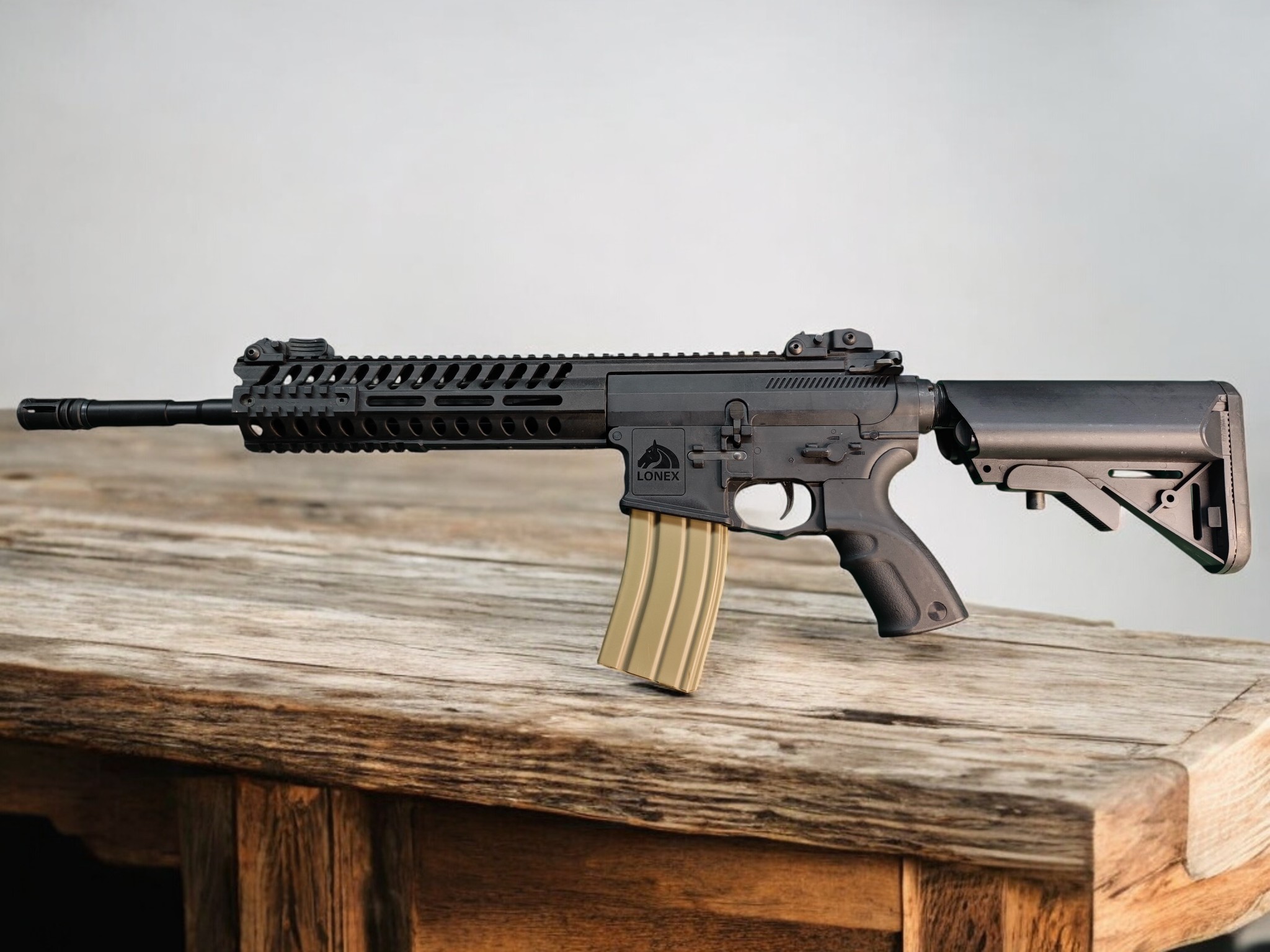  【翔準AOG】《二手槍》(僅存一隻) LONEX AEG 電動槍 殺肉槍 一槍 超值 超划算 收藏 愛槍 拆零件 DIY 固定托AEG  A0001